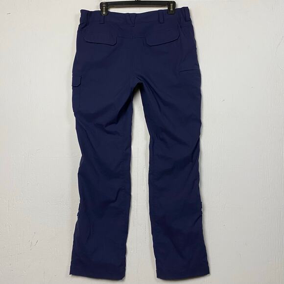 Duluth Trading Co. Navy Blue Nylon Stretch Cargo Pants Size 14 - Picture 2 of 10